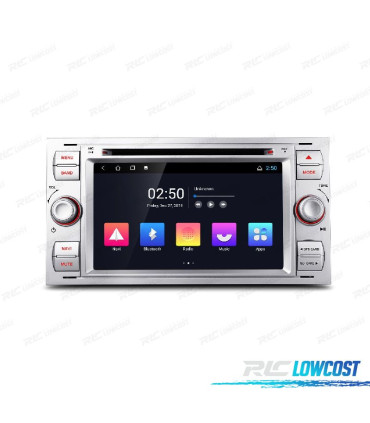 AUTO RADIO GPS ANDROID 12 PARA FORD FOCUS C-MAX FIESTA GALAXY KUGA MONDEO S-MAX TRANSIT