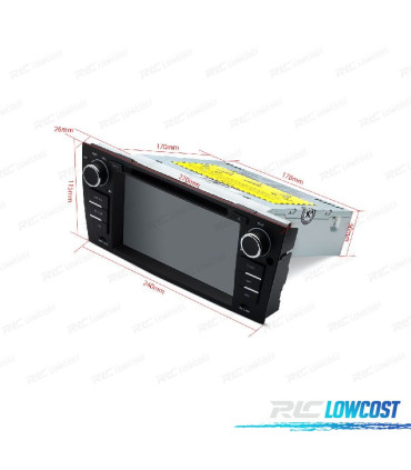AUTO RADIO GPS ANDROID 11 PARA BMW E90 - E91 05-12 E92 - E93 06-14