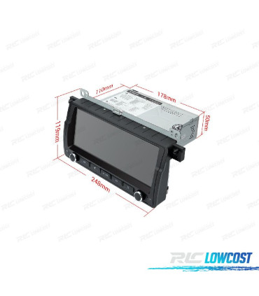 AUTO RADIO GPS ANDROID 13 PARA BMW E46 98-06