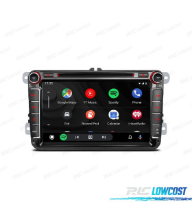 AUTO RADIO GPS ANDROID 12 MULTIMEDIA DVD VW PARA SEAT SKODA