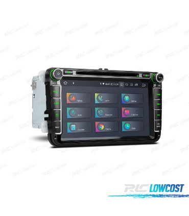 AUTO RADIO GPS ANDROID 12 MULTIMEDIA DVD VW PARA SEAT SKODA