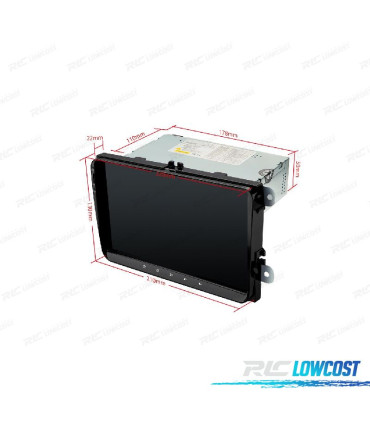 AUTO RADIO GPS ANDROID 12 VOLKSWAGEN VOLKSWAGEN VW SEAT SKODA 05-14