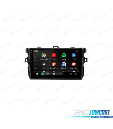 AUTO RADIO GPS ANDROID 10 PARA TOYOTA COROLLA 07-13