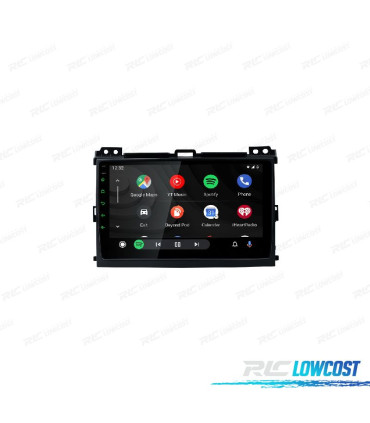 AUTO RADIO GPS ANDROID 12 PARA TOYOTA LAND CRUISER 02-09