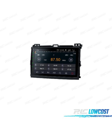 AUTO RADIO GPS ANDROID 12 PARA TOYOTA LAND CRUISER 02-09
