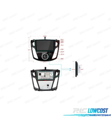 AUTO RADIO GPS ANDDROID 13 PARA FORD FOCUS 12-17