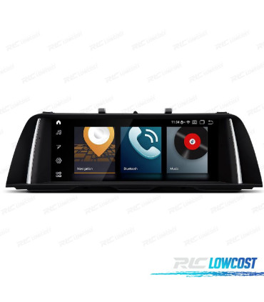 AUTO RADIO GPS ANDROID 12 PARA BMW F10 F11 13- com sistema NBT