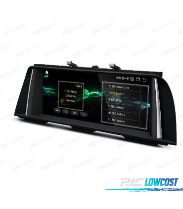 AUTO RADIO GPS ANDROID 12 PARA BMW F10 F11 13- com sistema NBT