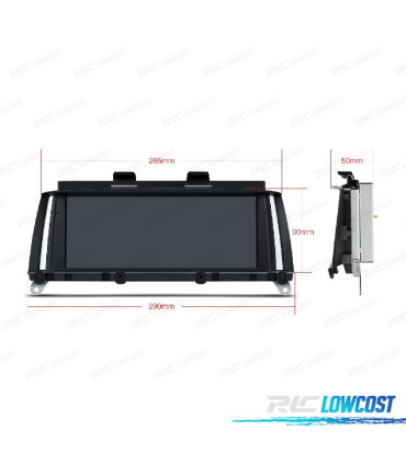 AUTO RADIO GPS ANDROID 10 PARA BMW X3 F25 11-16 X4 F26 14-16 NBT