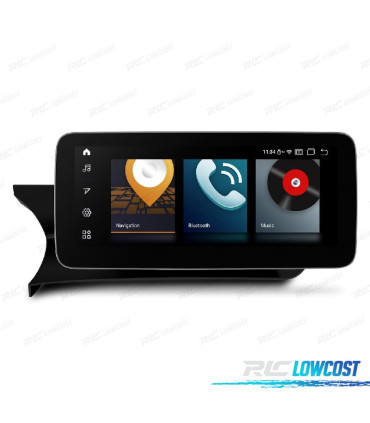 AUTO RADIO ANDROID 12 PARA MERCEDES C W204 11-14