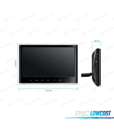 ECRÃ PARA ENCOSTO DE CABEÇA MULTIMEDIA 11,6 " FULL HD