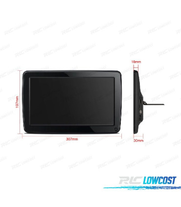 ECRÃ PARA ENCOSTO DE CABEÇA MULTIMEDIA 11,6 " IPS HD