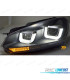 FAROIS PARA VOLKSWAGEN VW GOLF VI LIMOUSINE 08-12 DINAMICOS FULL LED ANGEL EYES U