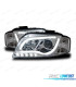 FARÓIS LED AUDI A3 8P 03-08 TRU DRL ECE-R87 CROMADO