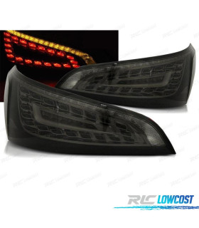 FAROLINS TRASEIROS PARA AUDI Q5 08- LED FUNDO PRETO FUMADO