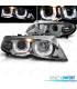 FARÓIS COM LUZ DIURNA LED BMW E46 01-05 FUNDO CROMADO