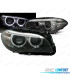 FARÓIS FRONTAIS BMW F10 F11 10-13 XENON OLHOS DE ANGEL LED FUNDO PRETO