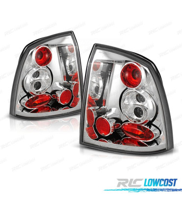 FAROLINS TRASEIROS PARA OPEL ASTRA G 3P 5P 97-04 CROMADO