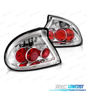 FAROLINS TRASEIROS PARA OPEL TIGRA 94-00 VERMELHO CROMADO
