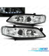 FARÓIS FRONTAIS LUZ DIURNA LED PARA OPEL VECTRA B 95-98 FUNDO CROMADO