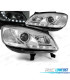FARÓIS COM LUZ DIURNA LED OPEL ZAFIRA 99-05 FUNDO CROMADO