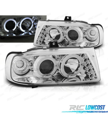 FARÓIS ANGEL EYES SEAT IBIZA CORDOBA 6K 93-99 FUNDO CROMADO