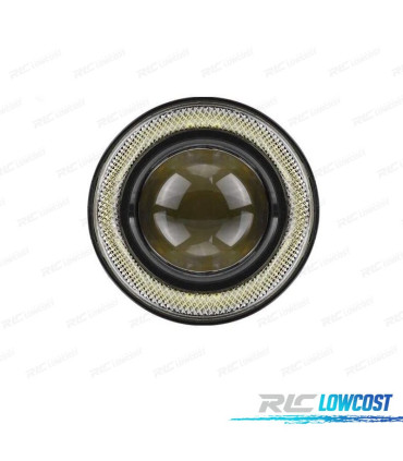 FAROIS DE NEVOEIRO PROJETORES LASER LED 1200LM 30W LUZ LED ANGEL EYES DRL