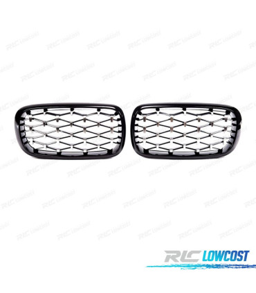 GRELHAS FRONTAIS BMW X5 F15 13- LOOK DIAMANTE
