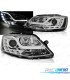 FARÓIS TRU DRL PARA VOLKSWAGEN VW JETTA VI 11-14 CROMADOS
