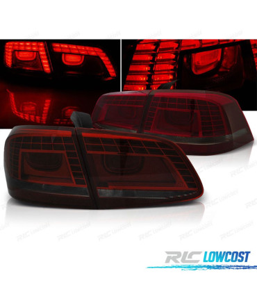 FAROLINS TRASEIROS VOLKSWAGEN VW PASSAT 10-14 LED VERMELHO FUMADO