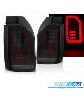 FAROLINS TRASEIROS VOLKSWAGEN VW T6 15- LIGHT BAR CARDNA DINAMIC FUNDO VERMELHO FUMADO