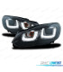 FAROIS FRONTAIS VOLKSWAGEN VW GOLF 6 LUZ DIURNA LED TUBE LIGHT 08-12 FUNDO PRETO