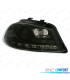 FARÓIS PARA SEAT IBIZA E CORDOBA 6L 02-08 FRONTAIS LUZ DIURNA LED FUNDO PRETO