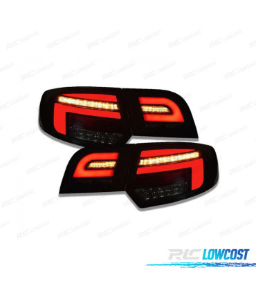 FAROLINS TRASEIROS AUDI A3 8V LOOK LEDS DINÂMICOS 03-08