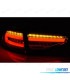 CONJUNTO DE FAROLINS LED BAR LEDS PARA AUDI A4 B8 SEDAN DINÂMICOS VERMELHOS