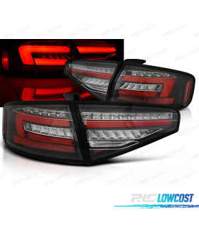 CONJUNTO DE FAROLINS PARA AUDI A4 B8 SEDAN LED DINÂMICOS PRETO POR LED ORIGINAL