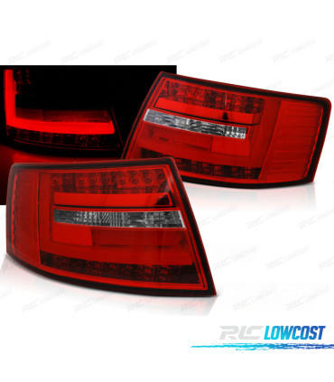 CONJUNTO DE LUZES TRASEIRAS AUDI A6 C6 SEDAN LED BAR 6 PIN