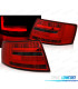 FAROLINS AUDI A6 C6 04-08 SEDAN LED VERMELHO FUMADO 7 PIN