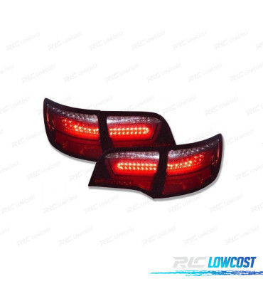 FAROLINS AUDI A6 4F 04-11 AVANT DINÂMICOS LEDS VERMELHO FUMADOS