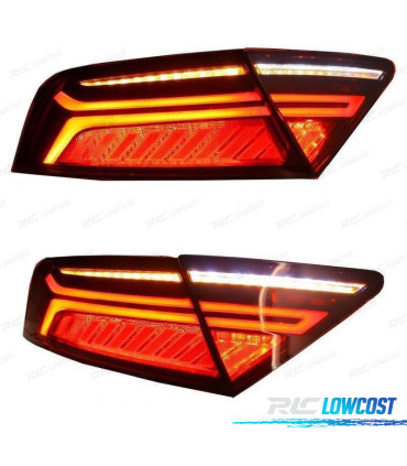 FAROLINS AUDI A7 4G 10-14 LED VERMELHO FUMADO