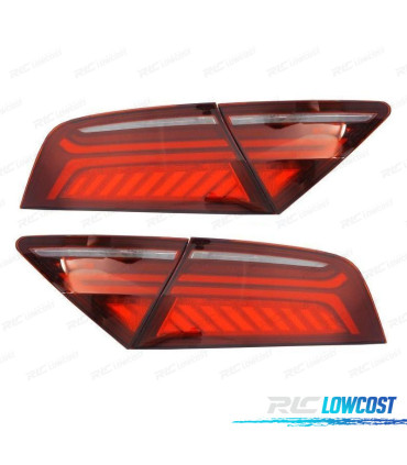 FAROLINS AUDI A7 4G 10-14 LED VERMELHO FUMADO