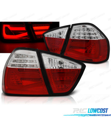 FAROLINS LED BAR BMW E90 LIMOUSINE 05-08 VERMELHO CRISTAL