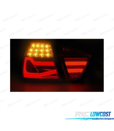 FAROLINS LED BAR BMW E90 LIMOUSINE 05-08 VERMELHO CRISTAL