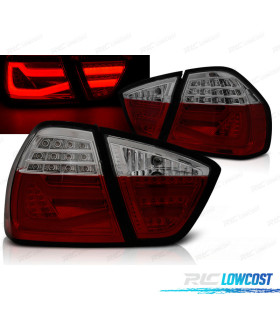 FAROLINS LED BAR BMW E90 LIMOUSINE 05-08 VERMELHO FUMADO