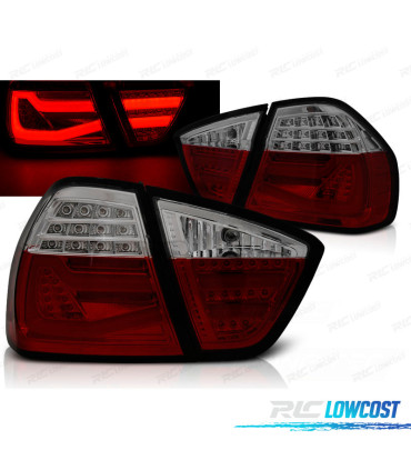 FAROLINS LED BAR BMW E90 LIMOUSINE 05-08 VERMELHO FUMADO