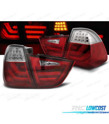 FAROLINS BMW E91 09-11 LED VERMELHO CLARO