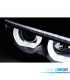 CONJUNTO DE FARÓIS PARA BMW E38 94-01 ANGEL EYES 3D LED COM LUZ DIURNA