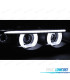 CONJUNTO DE FARÓIS PARA BMW E38 94-01 ANGEL EYES 3D LED COM LUZ DIURNA