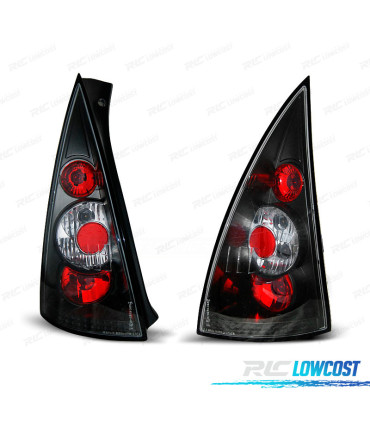 FARÓIS CITROEN C3 02-05 PRETOS