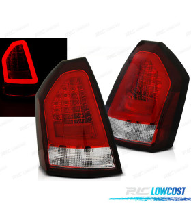 CONJUNTO DE FAROLINS PARA CHRYSLER 300C LIMOUSINE 05-08 LED BAR VERMELHO TRANSPARENTE